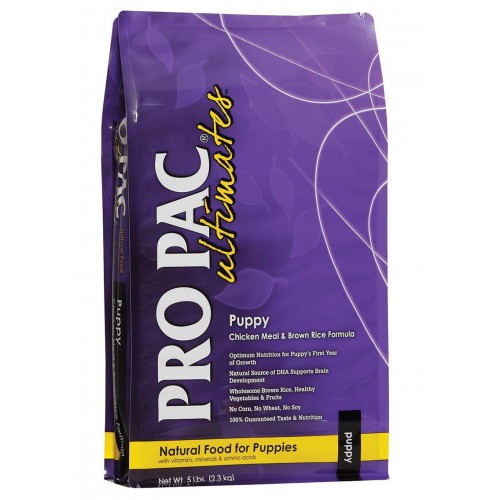 PRO PAC ULTIMATES CHICKEN AND BROWN RICE PUPPY FORMULA